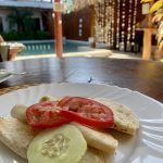 Desayuno del hotel Mis sueños Holbox