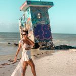 Muro de graffiti playa Holbox