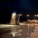 Playa de Holbox de noche