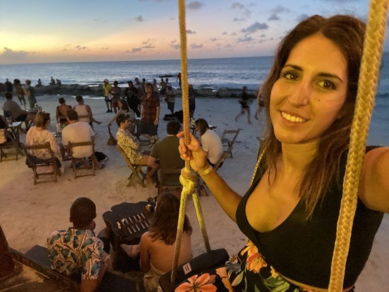 Atardecer desde el Beach Club Zomay
